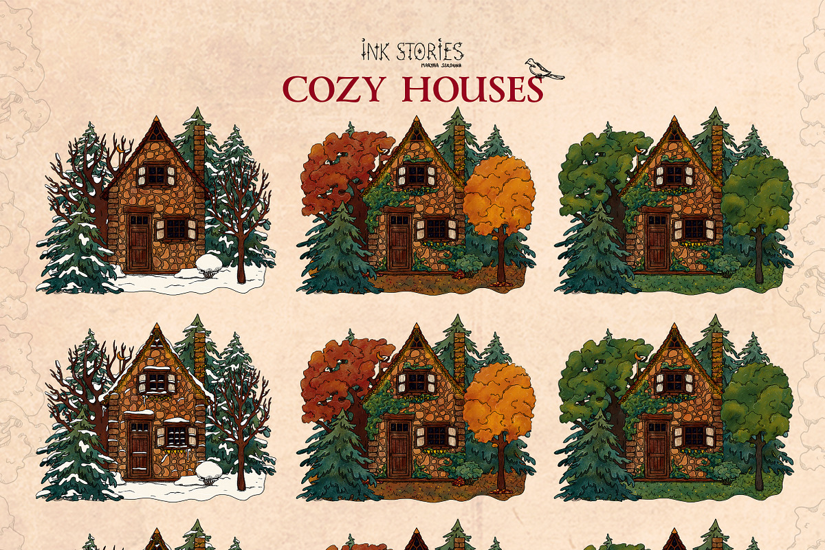 Cozy Houses, an Object Illustration by Ink Stories (Photo 11 of 22)