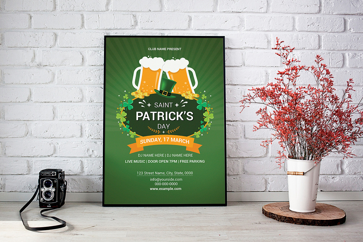 St. Patrick’s Day Flyer, an Invitation Template by retrographix (Photo 1 of 2)