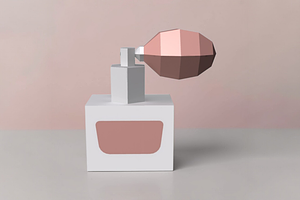 Perfume bottle favor - 3d papercraft, a Print Template by PAPER amaze