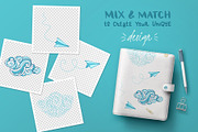 Sky. Graphics-letterings-patterns., an Illustration by MaljukArt (Thumbnail 14 of 20)