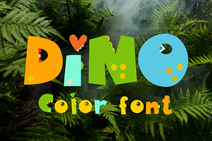 Dinosaurs Color Font OpenType-SVG