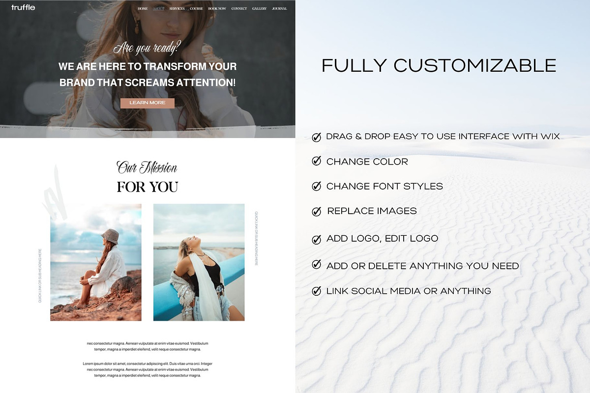 Social Media Wix Website Template, a Wix Template by Deepa Template Studio (Photo 14 of 16)