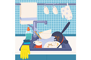 Dirty kitchenware, an Object Illustration by Good Studio (Thumbnail 3 of 4)