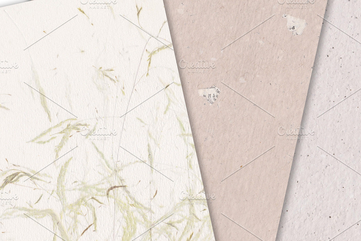Handmade paper textures, a Texture Graphic by SweetRenieDesigns (Photo 1 of 6)
