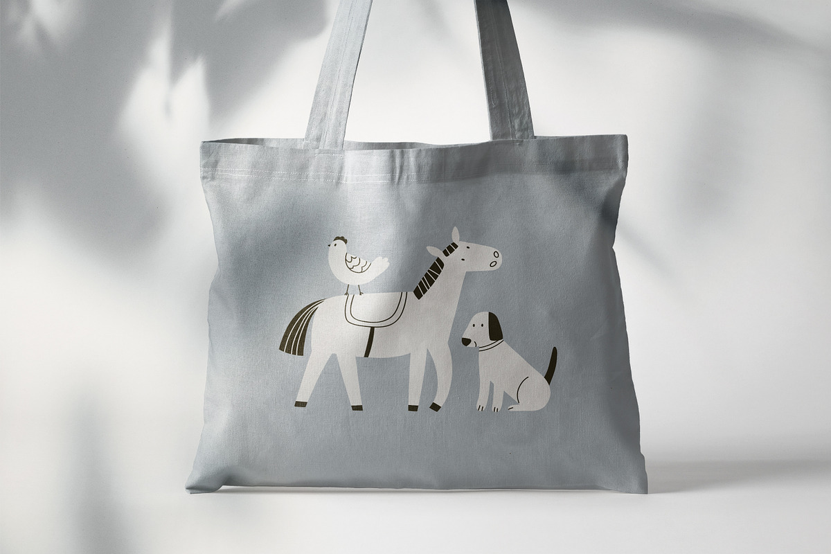 Cute farm animals, doodle scandi set, an Animal Illustration by Good Studio (Photo 5 of 6)