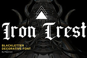IronCrest - A Blackletter Font, a Blackletter Font by PaperMoon (Thumbnail 1 of 4)