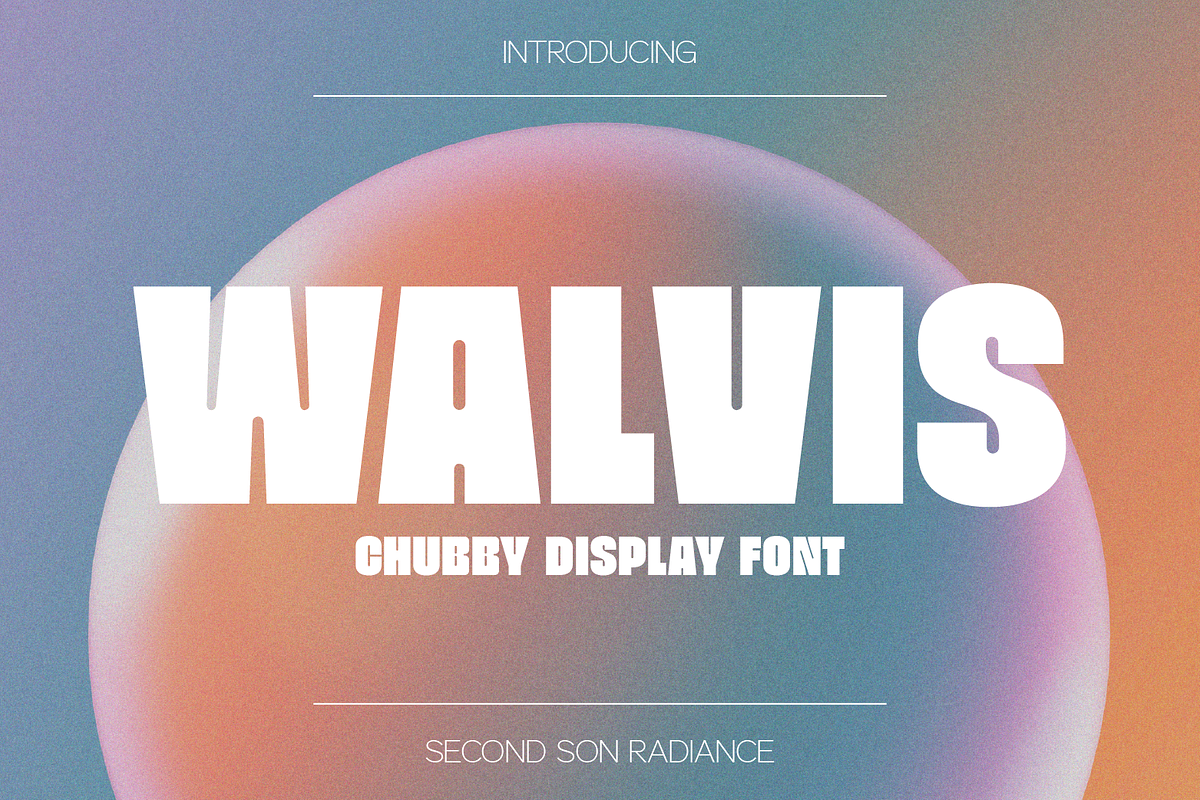 SS Walvis - Chubby Display Sans, a Sans Serif Font by Typocracy Studio (Photo 1 of 10)