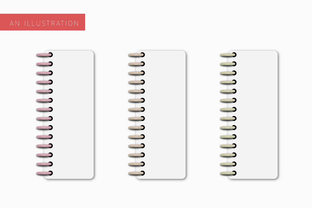 Pastel Leather Digital Binder Rings, an Object Graphic by 3PointsCreative (Photo 4 of 7)