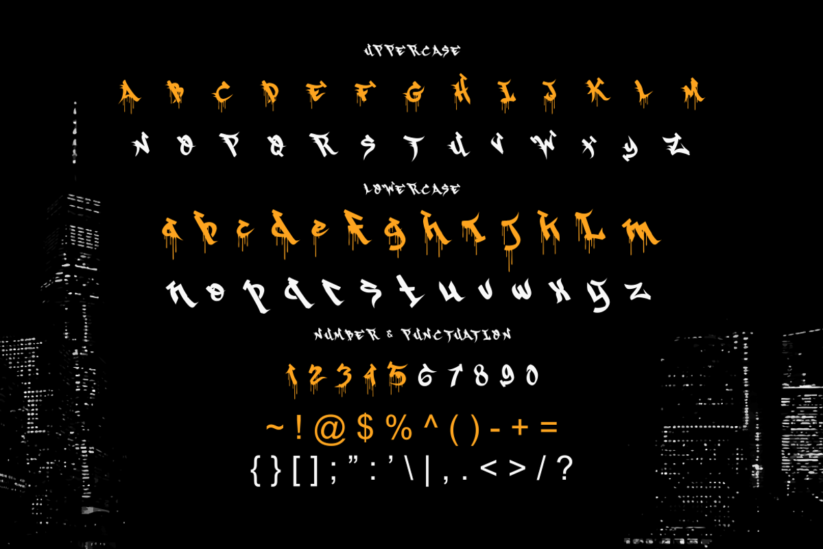 Wicked Paint Graffiti Horror Font, a Font by PutraCetol Studio (Photo 5 of 5)