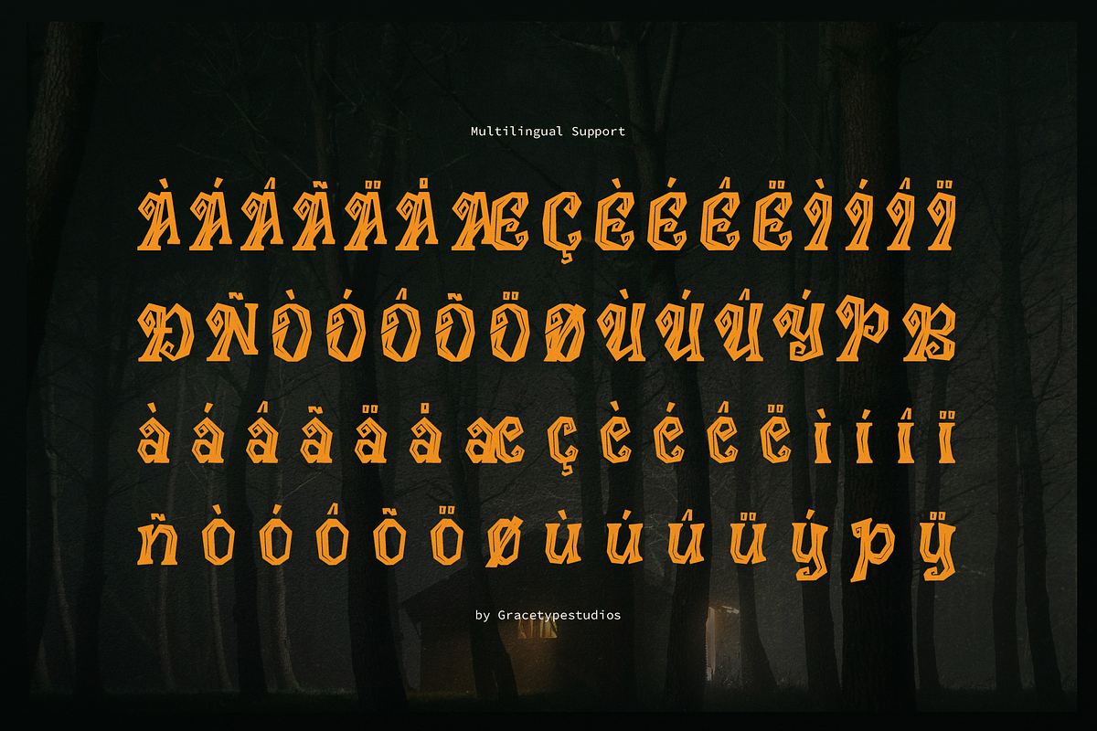 Keramat | Display Horror Font, a Handwritten Font by gracetype_studio (Photo 11 of 12)