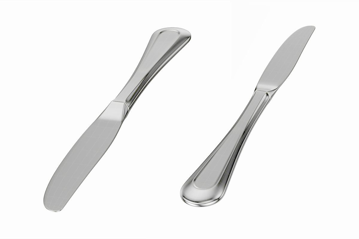 Classic Table Knife, Fork, Spoon, an Object 3D Model by VK Studio (Photo 9 of 10)