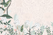 Neutral Floral Botanical Frame, a Decorative Illustration by Mughal Wallpaper (Thumbnail 3 of 4)