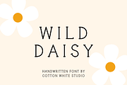 Wild Daisy Cute Font, a Handwritten Font by Sofia Skoog (Thumbnail 1 of 11)