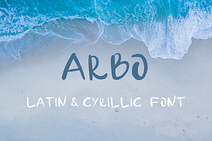 Arbo - handwritten font