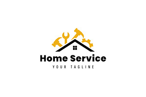 Home service logo icon illustration, a Branding & Logo Template by Dyn Studio