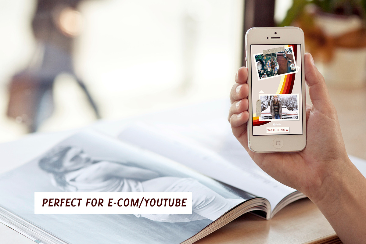 Retro 70s Instastories Template, a Social Media Template by Bella+Sophia Creative (Photo 4 of 6)