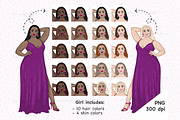 Date Night Girls And Boys Cliparts, a Person Illustration by GlamArtZhanna (Thumbnail 4 of 6)
