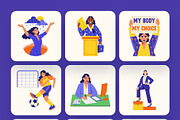 Feminist Icons Illustration, a Person Illustration by Creative Stall (Thumbnail 7 of 10)
