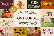 The Modern Font Bundle Vol.5 80% OFF, a Sans Serif Font by Tropical Type (Thumbnail 1 of 43)