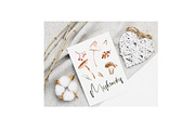 Watercolor Mushrooms Clipart, a Decorative Illustration by NKTKNS (Thumbnail 6 of 6)