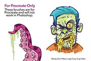 Procreate Cray-Cray Crayon Brushes, a Brush Add-On by Ink Gang Boss (Thumbnail 7 of 8)