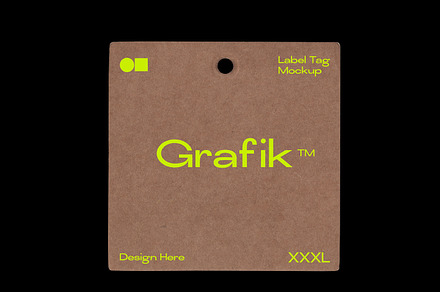 Label Tag Mockup