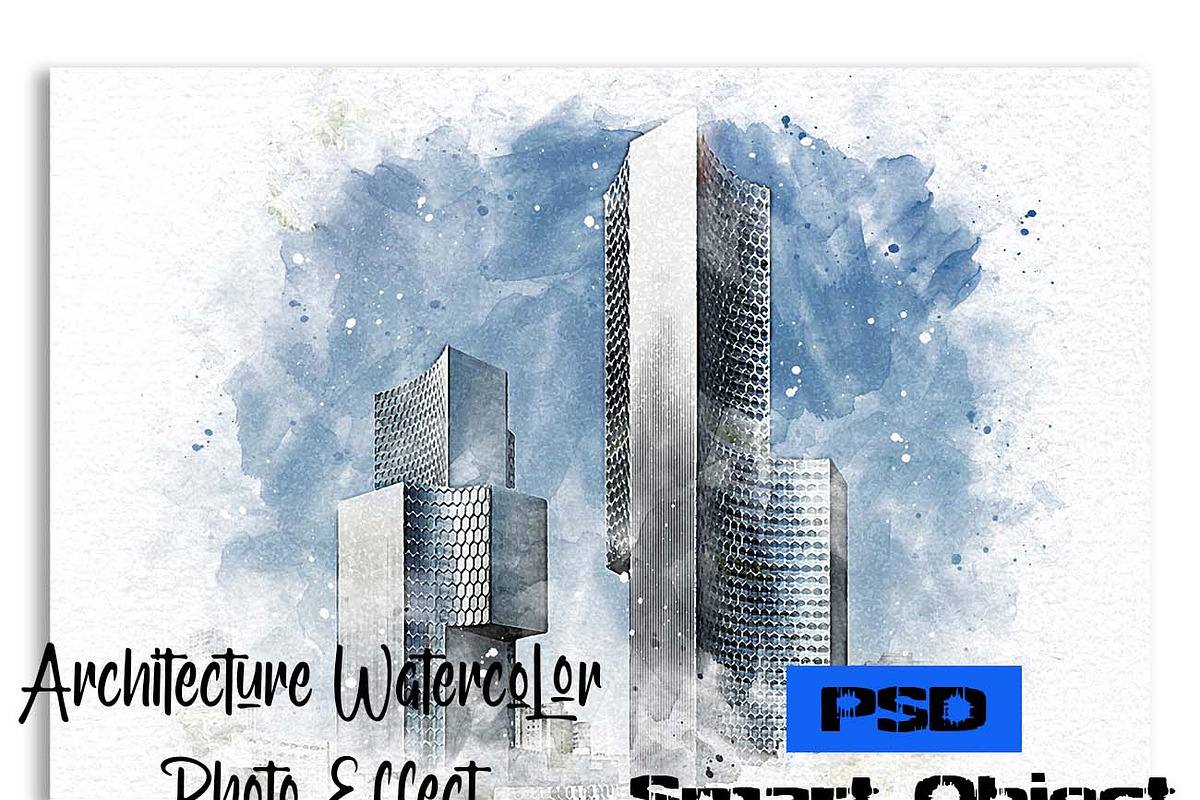 Architecture Watercolor Photo Effect, a Plug-in Add-On by Studio Retouch (Photo 1 of 6)