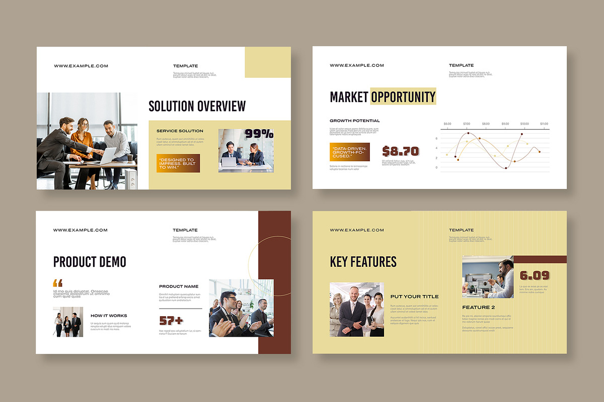Business Pitch Deck Presentation, a Presentation Template by MightyDesign (Photo 3 of 8)