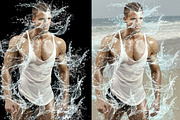 Water Splash Photoshop Action preview 4