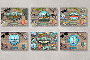 Outdoor Adventure Patches/Badges, a Branding & Logo Template by sivVector (Thumbnail 2 of 8)