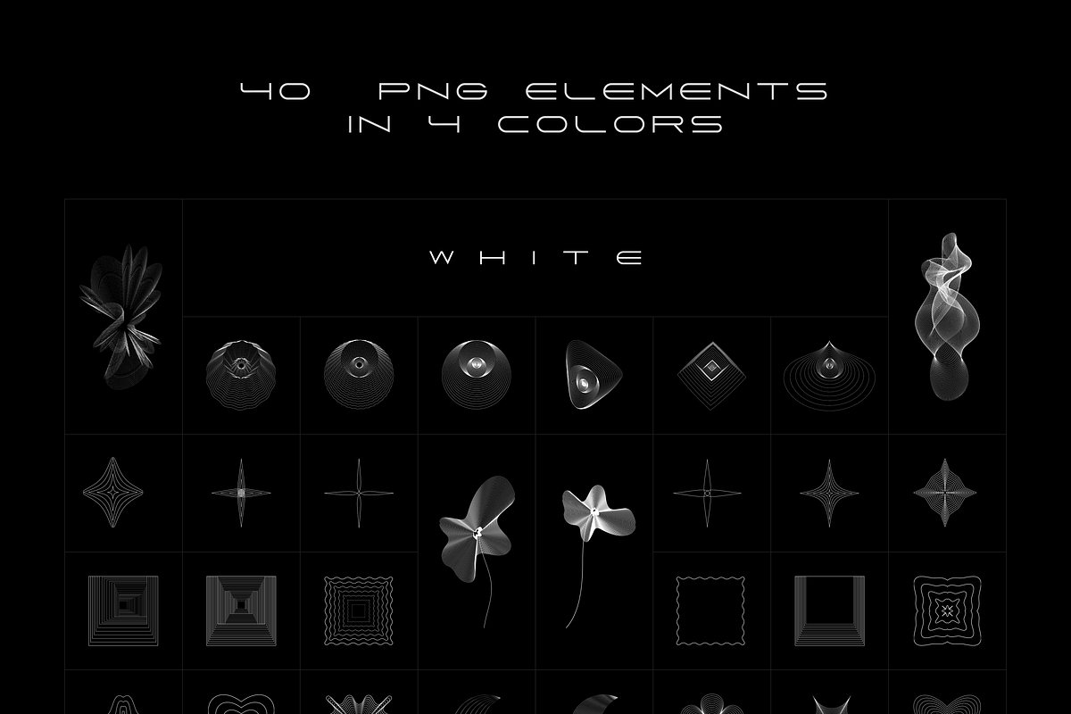490 Abstract png elements bundle, an Object Graphic by MAcherry design studio (Photo 17 of 44)