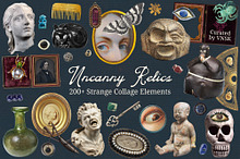 Uncanny Relics: Collage Elements by  in Graphics