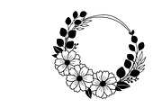 Elegant floral wreath silhouette, an Illustration by Amazin_art (Thumbnail 36 of 41)
