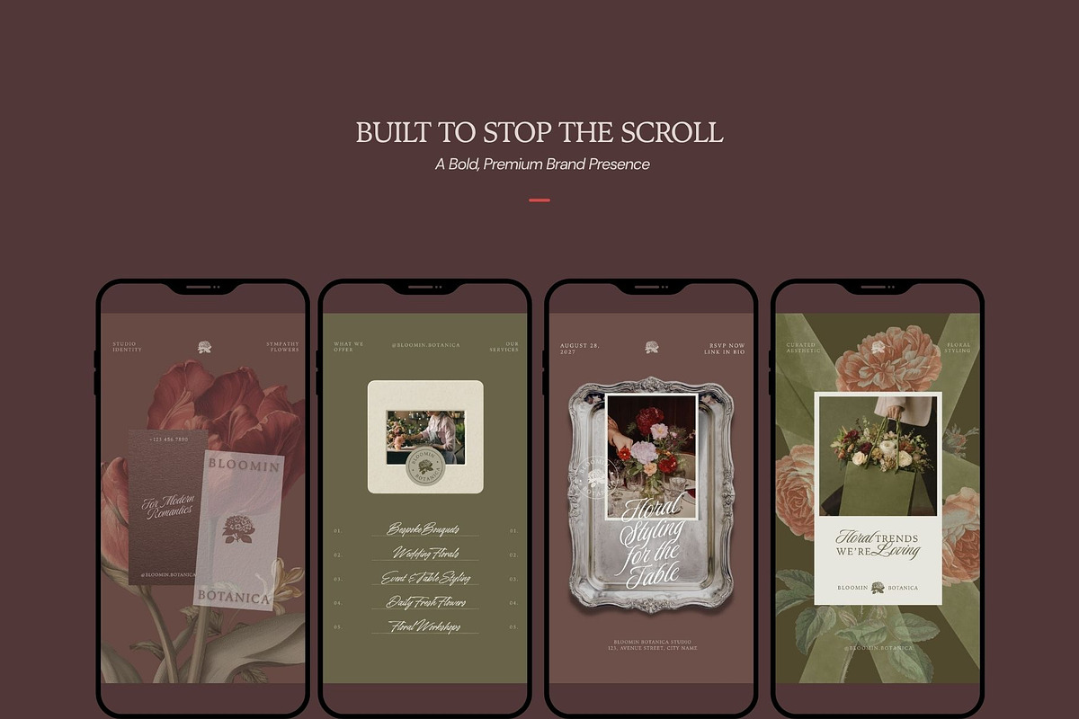 Romantic Florist Instagram Template, a Social Media Template by And Done Studio (Photo 8 of 8)
