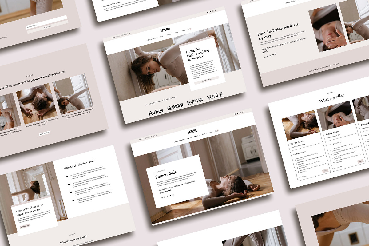 Earline - Kadence & Wordpress Theme, a WordPress Template by Her creative details (Photo 2 of 4)