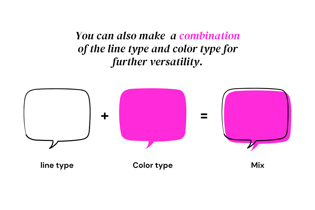 59x3 Freehand speech bubbles vector, an Object Graphic by Pinkbrush (Photo 5 of 6)