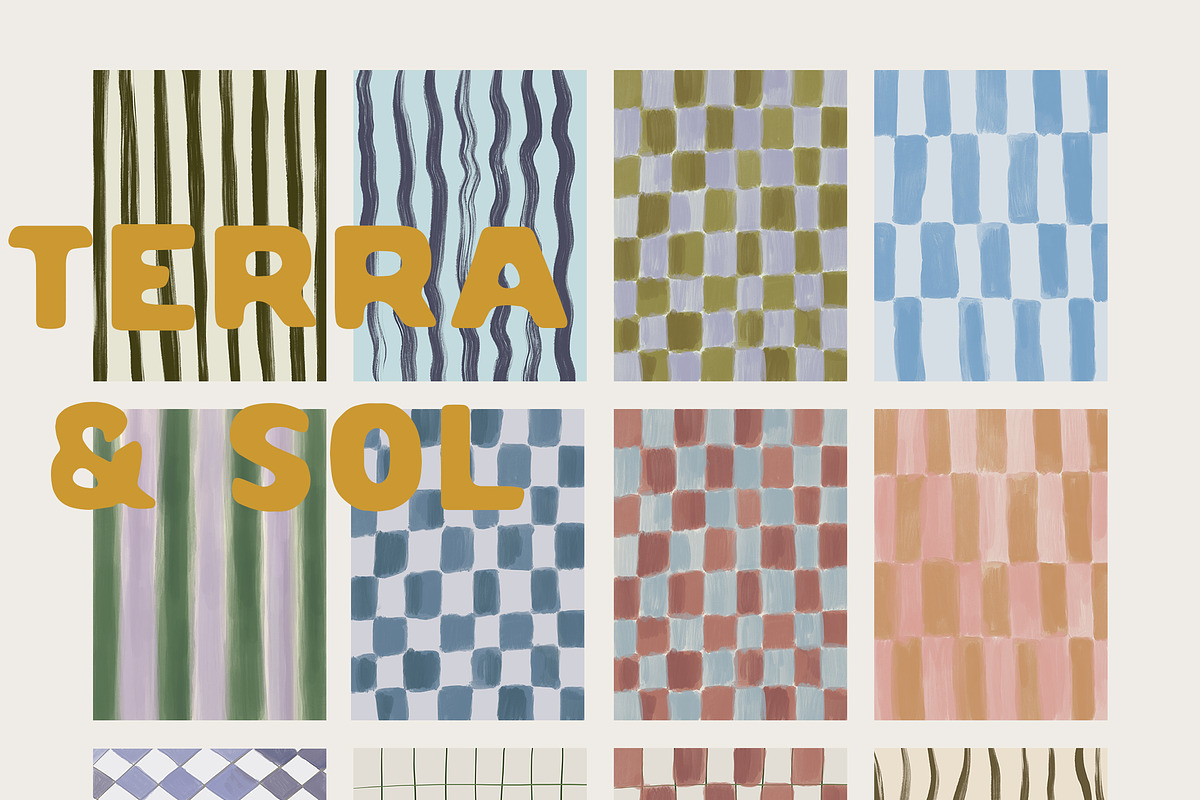 Handmade Mediterranean Backgrounds, a Background Graphic by Lana Elanor (Photo 6 of 8)
