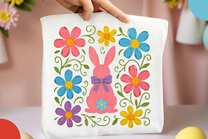 Boho Floral Easter Png, Easter Png, an Illustration by Libby Wishes
