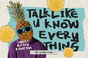 Pineapple Shadow Typeface, a Handwritten Font by alit design (Thumbnail 7 of 15)