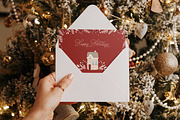 Christmas postcard mockup set 1 v2, a Print Template by Mocart (Thumbnail 5 of 14)