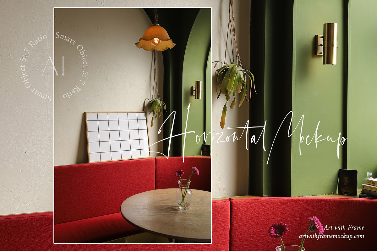 Aesthetic Paris Cafe - Frame Mockup, a Product Mockup by ArtwithFrame (Photo 3 of 21)