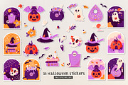 Halloween stickers collection, an Object Graphic by DariSmartArt (Thumbnail 3 of 11)