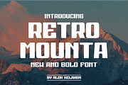 Retro Mounta, a Sans Serif Font by alon kelakon (Thumbnail 1 of 6)