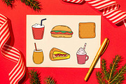 25 Delicious Fast Food with Drink, a Food Illustration by jongcreative (Thumbnail 3 of 5)