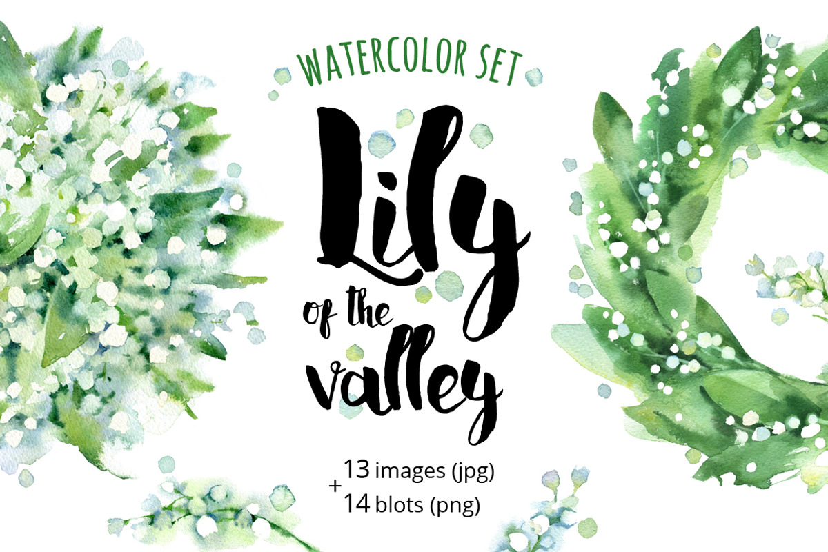 Lily of the Valley watercolor, an Illustration by ognivo (Photo 1 of 3)