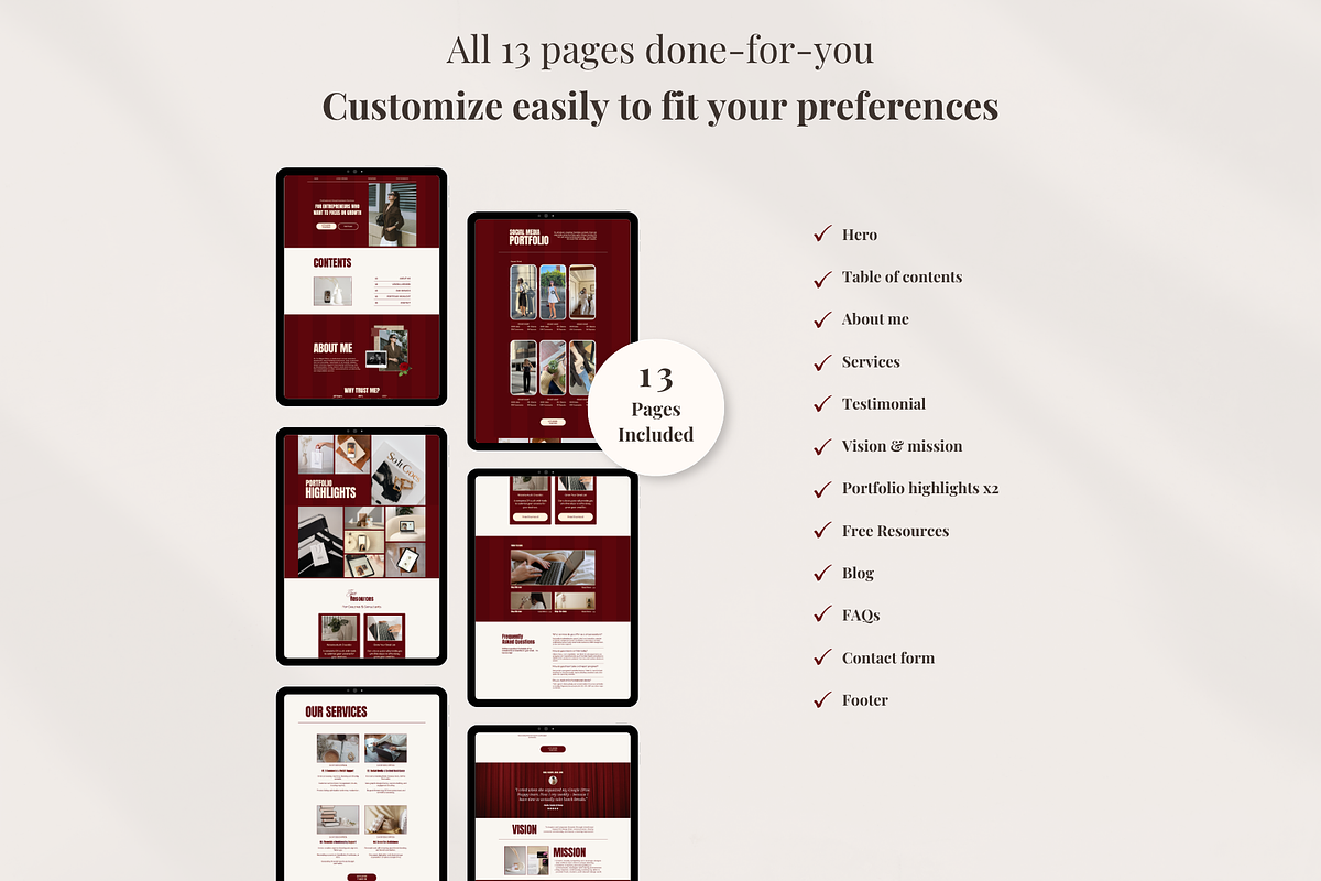 Virtual Assistant Website Template, a Landing Page Template by GlamWebDesigns (Photo 6 of 8)