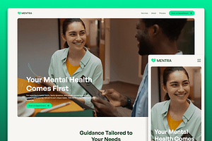 Mentra Health Coach Framer Template