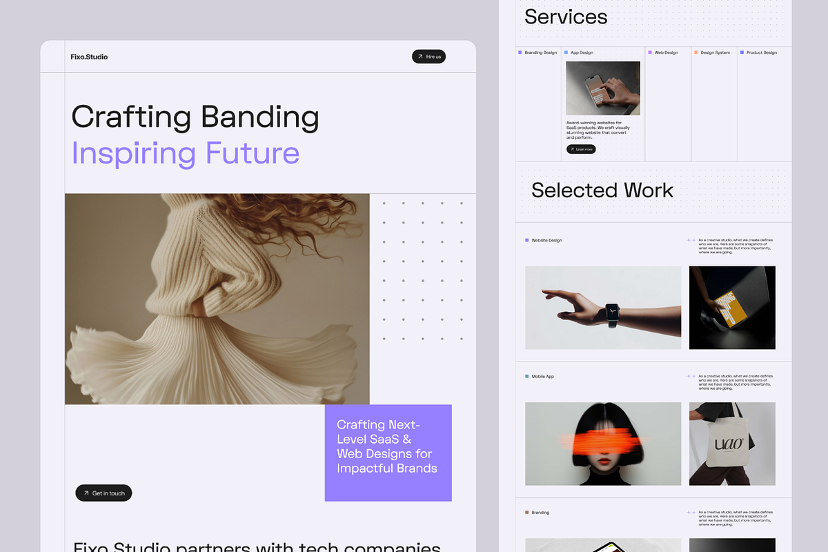 Personal Portfolio website, an UI Kit Template by Ahmed Rubel (Photo 2 of 3)