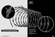 140 Barbed Wire Textures Pack [8K], a Texture Graphic by Cursedesign (Thumbnail 3 of 5)