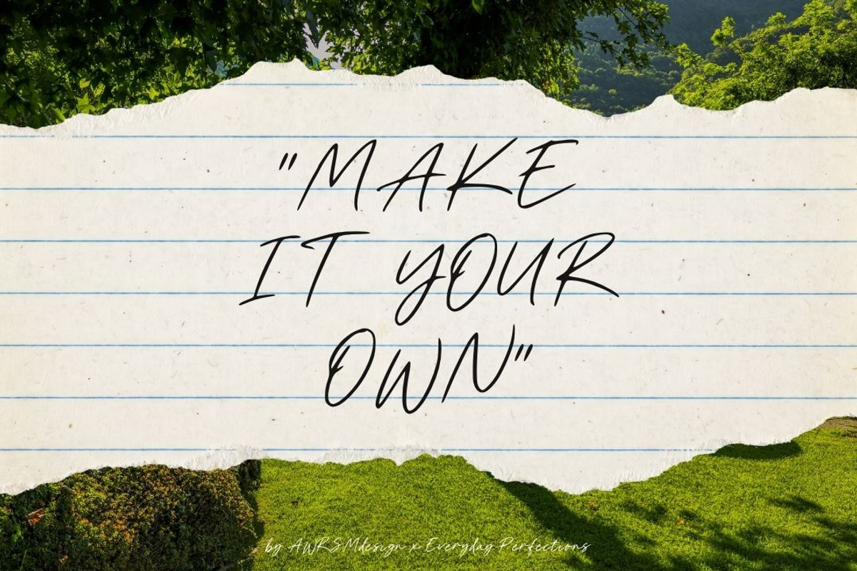 Melluvo | A Script Handwriting Font, a Script Font by Everyday Perfection (Photo 4 of 5)